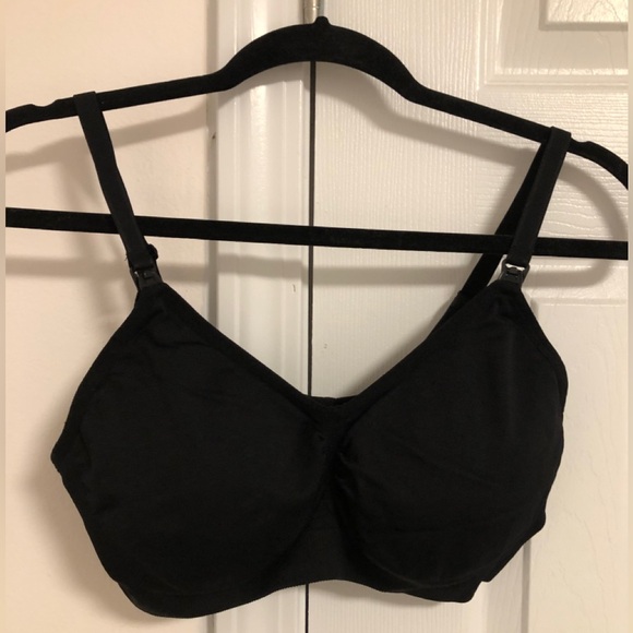Motherhood Maternity Nursing Bra, Black, Size Large - Picture 1 of 6